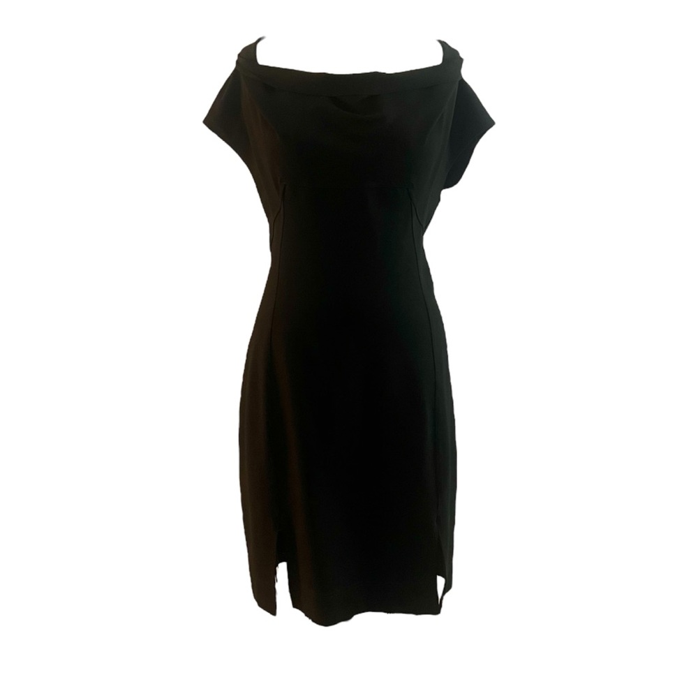 Ruti Elegant Black Midi Dress